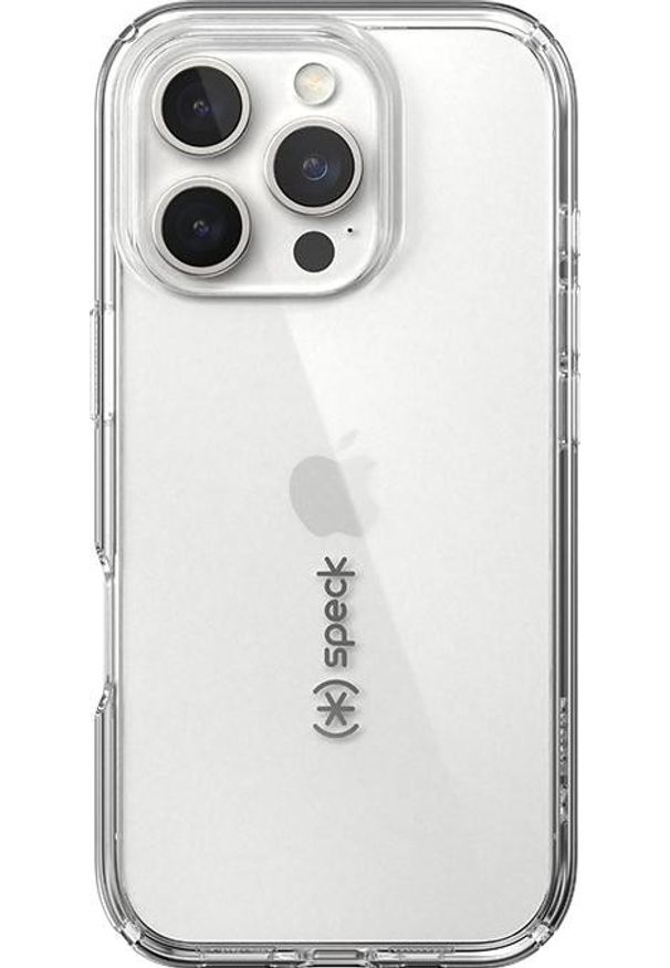 Plecki Speck Gemshell do iPhone 16 Pro przezroczysty. Materiał: guma