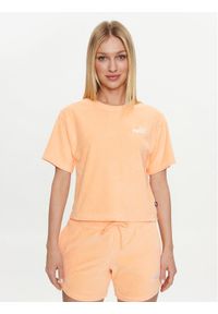 Puma T-Shirt Ess Elevated 677947 Pomarańczowy Regular Fit. Kolor: pomarańczowy. Materiał: bawełna