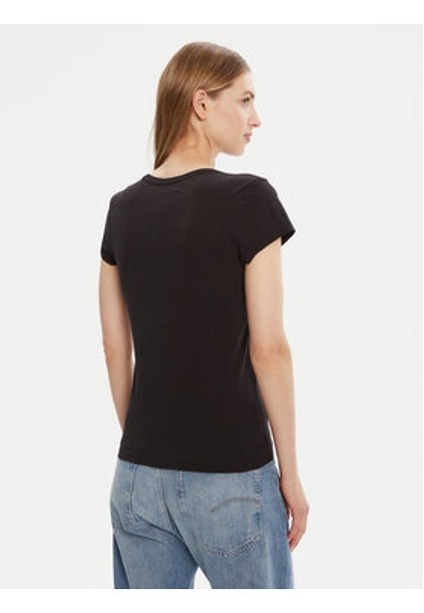 G-Star RAW - G-Star Raw T-Shirt Eyben D24533-4107 Czarny Slim Fit. Kolor: czarny. Materiał: bawełna