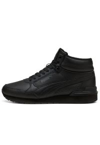 Buty unisex Puma ST Runner v4 Mid 40289301 - czarne. Wysokość cholewki: przed kolano. Kolor: czarny. Materiał: skóra, syntetyk, guma. Szerokość cholewki: normalna #1