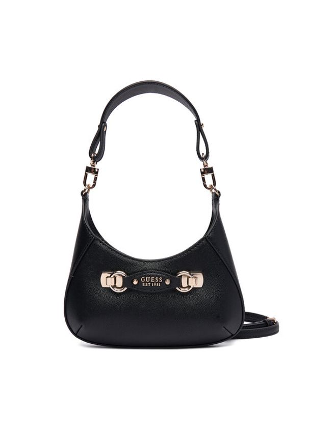 Guess Torebka Mimina Mini HWBG80 15720 Czarny. Kolor: czarny. Materiał: skórzane