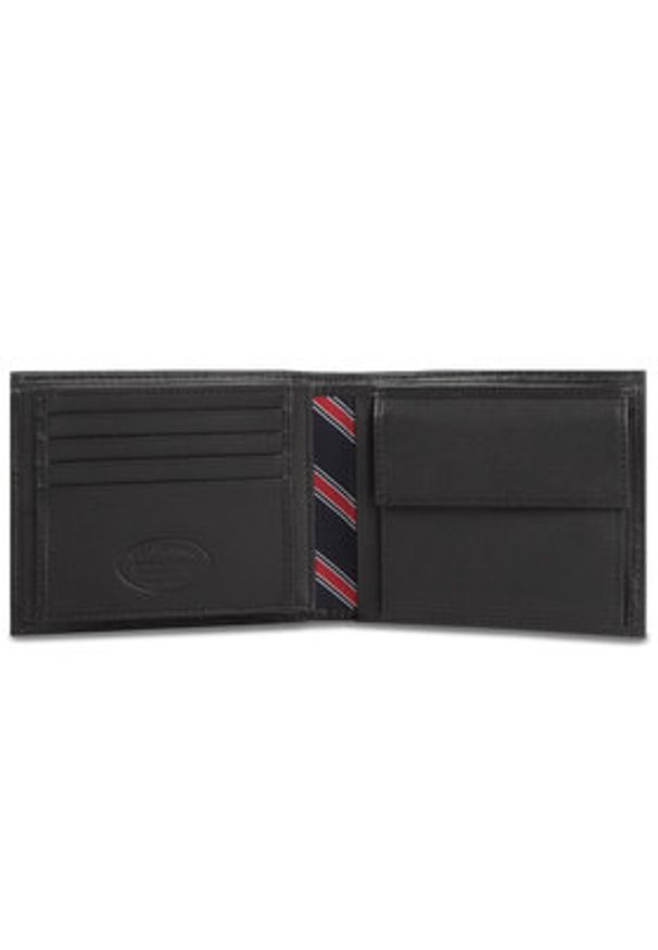 TOMMY HILFIGER - Tommy Hilfiger Portfel Eton Trifold AM0AM00657 Czarny. Kolor: czarny. Materiał: skóra
