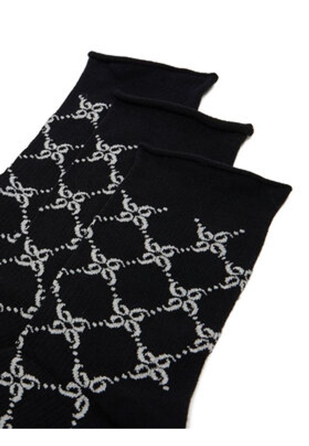 Nine West Skarpety długie CEO_BR_NW_Silver_01_Z_AW25 (3 PACK) Czarny. Kolor: czarny. Materiał: wiskoza