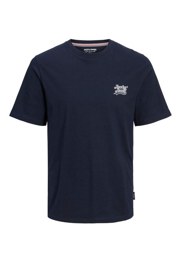 Jack & Jones - Jack&Jones T-Shirt Trevor 12227773 Granatowy Standard Fit. Kolor: niebieski. Materiał: bawełna