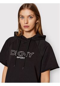 DKNY Sport Sukienka dzianinowa DP1D4601 Czarny Regular Fit. Kolor: czarny. Materiał: bawełna, dzianina. Typ sukienki: sportowe. Styl: sportowy