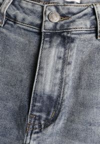 Born2be - Jasnoniebieskie Bawełniane Jeansy o Kroju Barrel Leg z Wysokim Stanem Vimariele. Okazja: na co dzień. Stan: podwyższony. Kolor: niebieski. Styl: casual, klasyczny, boho #2