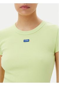 Hugo - HUGO T-Shirt Easy 50523924 Zielony Slim Fit. Kolor: zielony. Materiał: bawełna #4