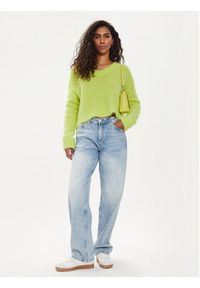 AMERICAN VINTAGE - American Vintage Sweter Bymi BYM18AE24 Żółty Regular Fit. Kolor: żółty. Materiał: wełna. Styl: vintage #5
