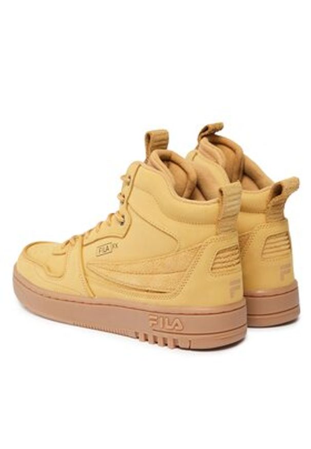 Fila Sneakersy Fxventuno O Mid FFM0155.70010 Brązowy. Kolor: brązowy. Materiał: skóra