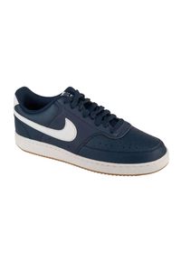 Nike - Trampki Męskie Niskie Court Vision. Kolor: niebieski. Sezon: zima