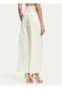 Marella Spodnie palazzo Aceri 2615131071 Écru Wide Leg. Kolor: kremowy. Materiał: bawełna #3