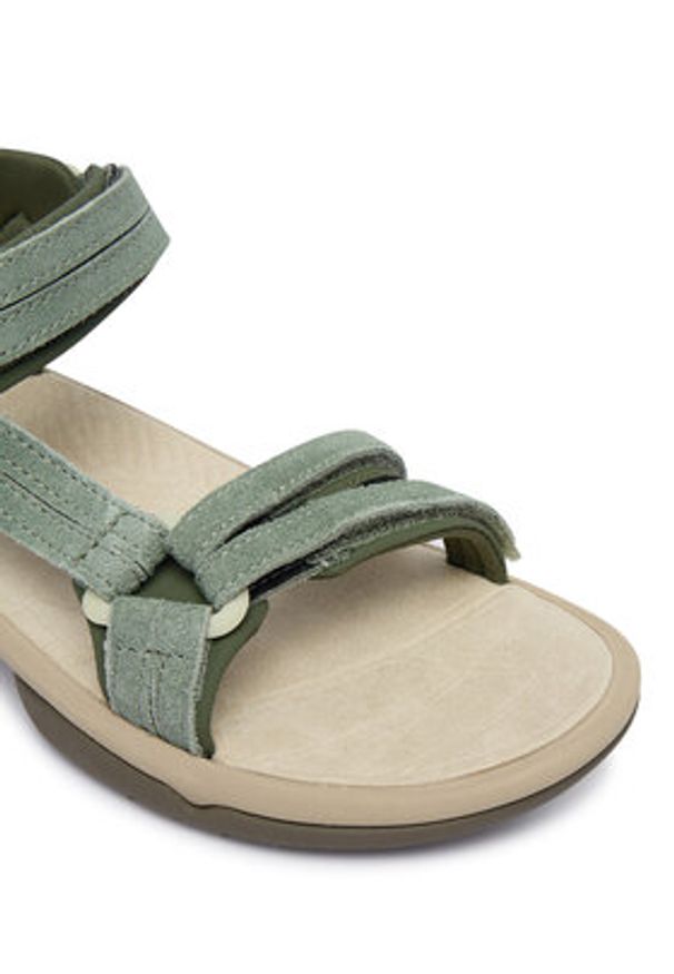Teva Sandały Terra Fi Lite Suede 1124035 Zielony. Kolor: zielony. Materiał: skóra, zamsz