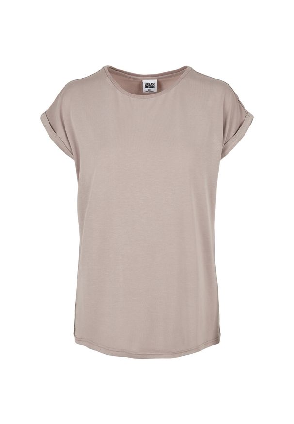Koszulka damska Urban Classics modal extended shoulder. Kolor: różowy