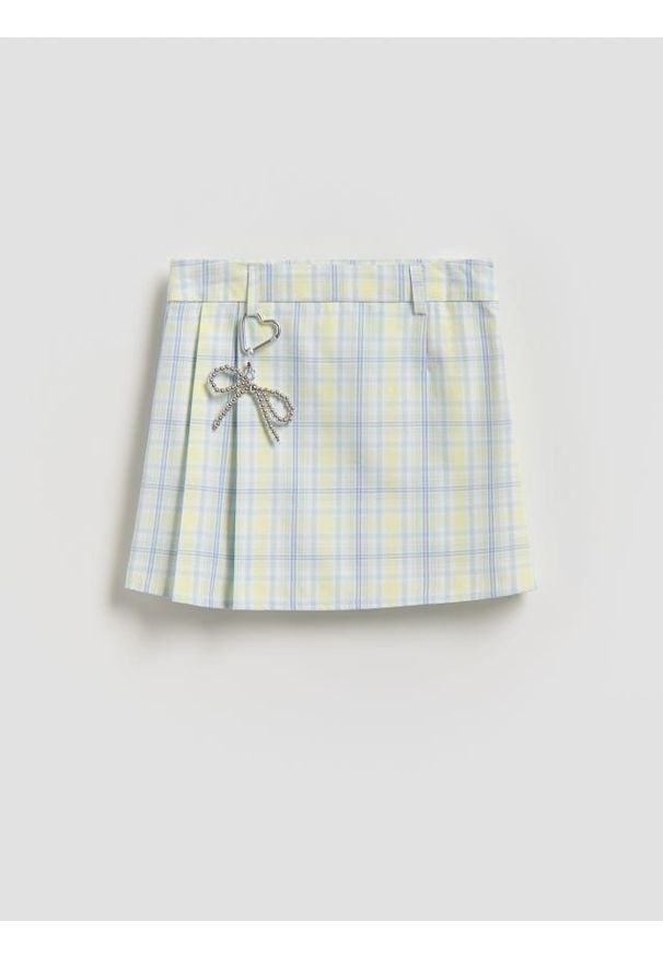 Reserved - Spódnica z breloczkiem - wielobarwny. Materiał: tkanina, wiskoza