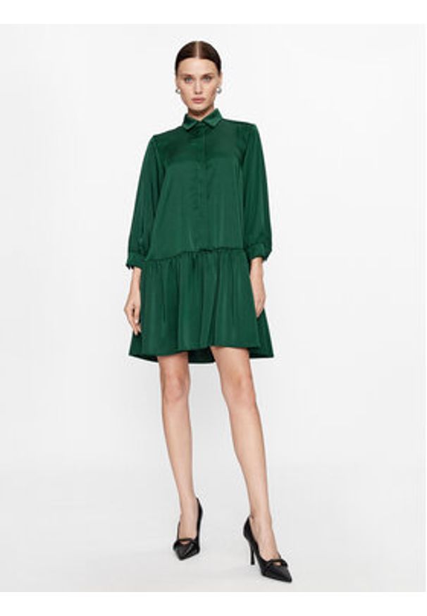Marella Sukienka codzienna Falesia 2332262538200 Zielony Regular Fit. Okazja: na co dzień. Kolor: zielony. Materiał: syntetyk. Typ sukienki: proste. Styl: casual