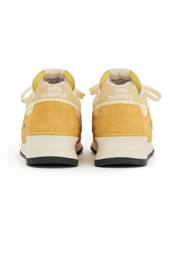 Buty unisex New Balance U997AC - żółte. Kolor: żółty. Materiał: zamsz, syntetyk, materiał