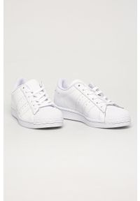 adidas Originals - Buty skórzane Superstar EG4960 EG4960-FTWWHT. Nosek buta: okrągły. Zapięcie: sznurówki. Kolor: biały. Materiał: skóra. Model: Adidas Superstar #5