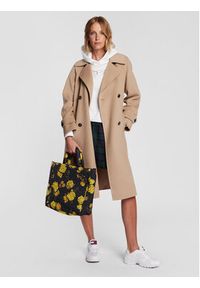 TOMMY HILFIGER - Tommy Hilfiger Torebka Flow Tote Floral AW0AW14380 Czarny. Kolor: czarny