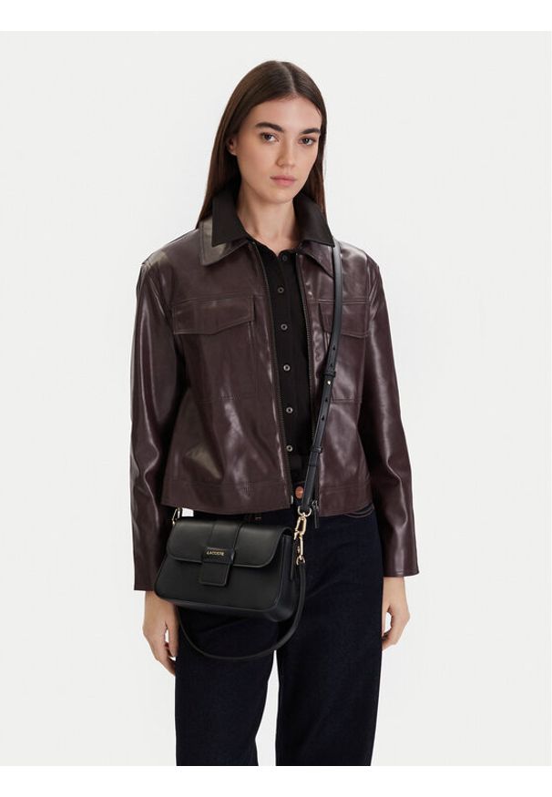 Lacoste Torebka Casual NF5152AU Czarny. Kolor: czarny. Materiał: skórzane. Styl: casual