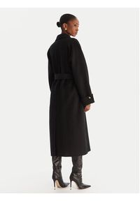 Elisabetta Franchi Płaszcz wełniany CP-68D-56E2-V820 Czarny Regular Fit. Kolor: czarny. Materiał: wełna #4
