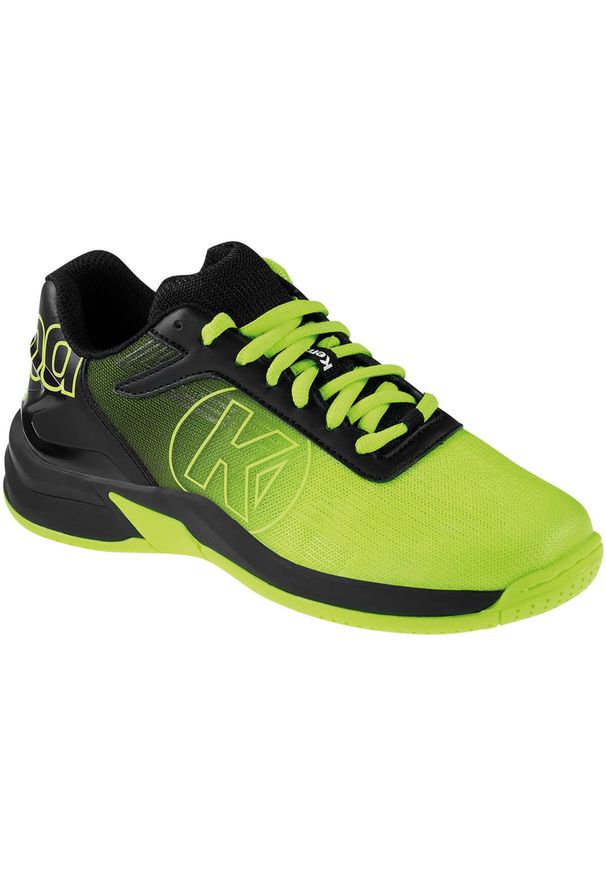 KEMPA - Buty halowe dla dzieci Kempa Attack 2.0 Back2Colour. Kolor: czarny, wielokolorowy, żółty. Szerokość cholewki: normalna. Sport: piłka ręczna