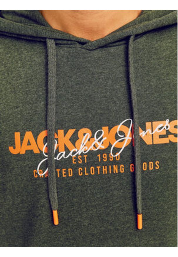 Jack & Jones Bluza Alvis 12256848 Zielony Standard Fit. Kolor: zielony. Materiał: bawełna, syntetyk