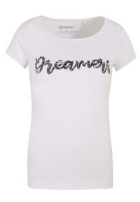 DRYWASH - Bawełniany t-shirt z napisem. Kolor: biały. Materiał: bawełna. Wzór: napisy #6