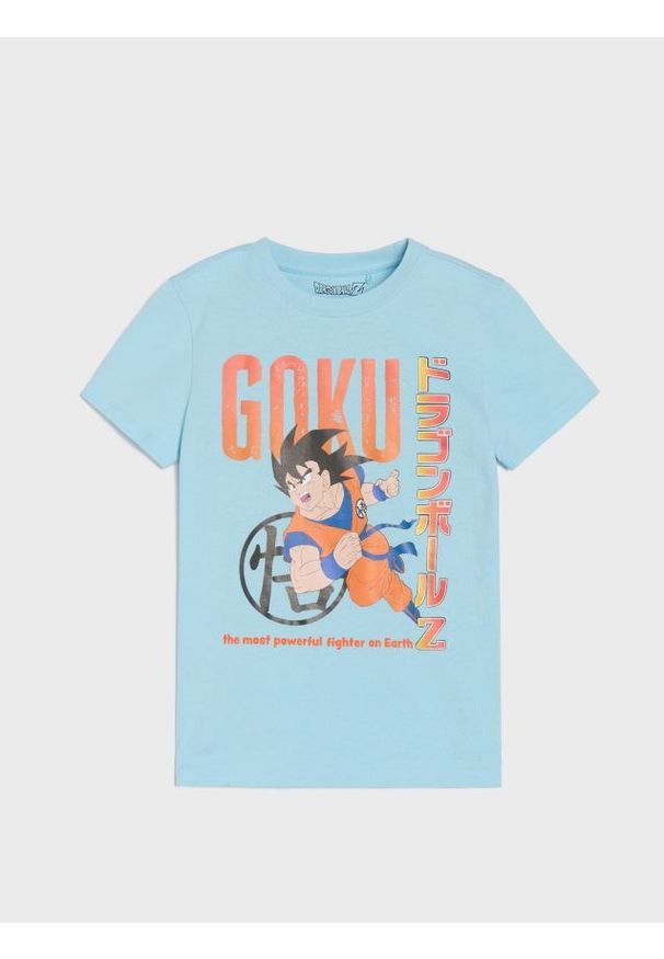 Sinsay - Koszulka Dragon Ball - szary. Kolor: szary