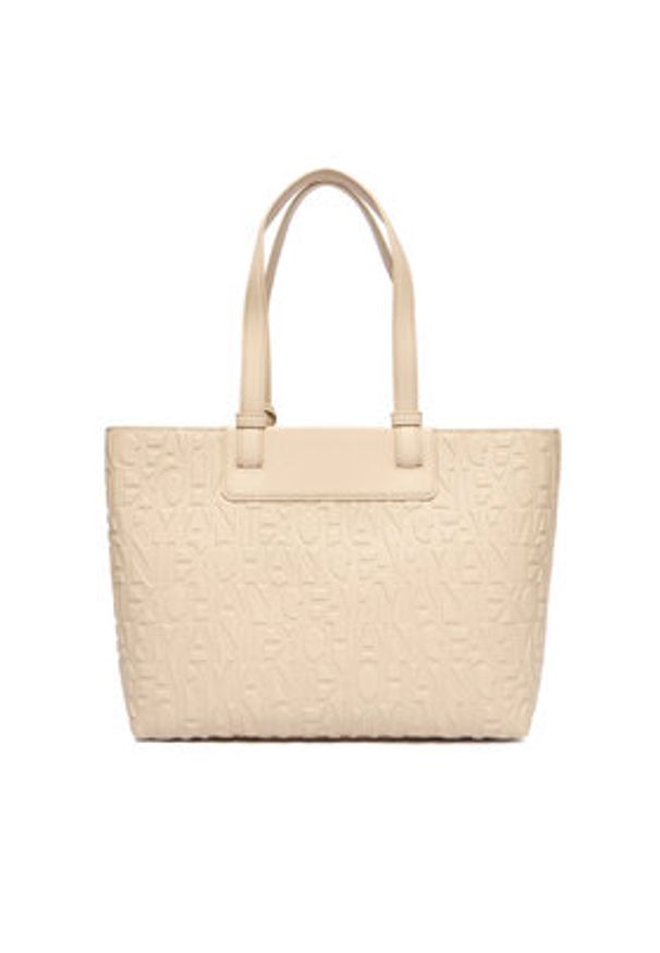 Armani Exchange Torebka XW001481 AF15774 U1092 Beżowy. Kolor: beżowy. Materiał: skórzane