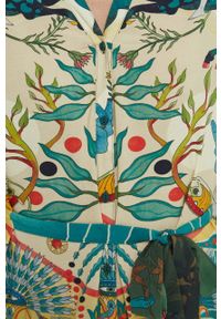 medicine - Medicine sukienka kolor multicolor midi prosta. Materiał: tkanina. Długość rękawa: krótki rękaw. Typ sukienki: proste. Długość: midi #6