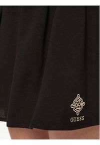 Guess Spódnica mini V5RD00 KCOK1 Brązowy Regular Fit. Kolor: brązowy. Materiał: bawełna