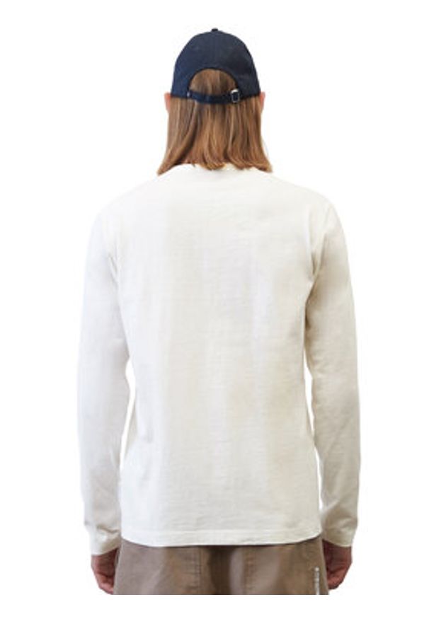 Marc O'Polo Longsleeve 322219852284 Biały Regular Fit. Typ kołnierza: polo. Kolor: biały. Materiał: bawełna. Długość rękawa: długi rękaw