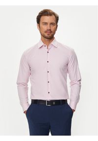 BOSS - Boss Koszula 50519867 Różowy Slim Fit. Kolor: różowy. Materiał: bawełna #1