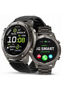 JG Smart - ZEGAREK SMARTWATCH MĘSKI WODOODPORNY ROZMOWY MENU PL SPORT GPS SMART WATCH. Rodzaj zegarka: smartwatch. Styl: sportowy