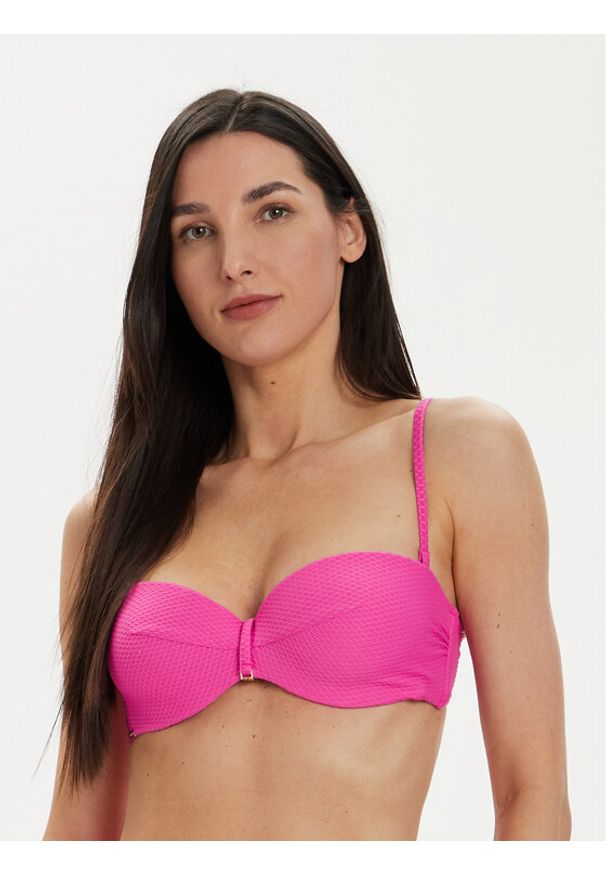 SELMARK - Selmark Góra od bikini BJ516 Różowy. Kolor: różowy. Materiał: syntetyk