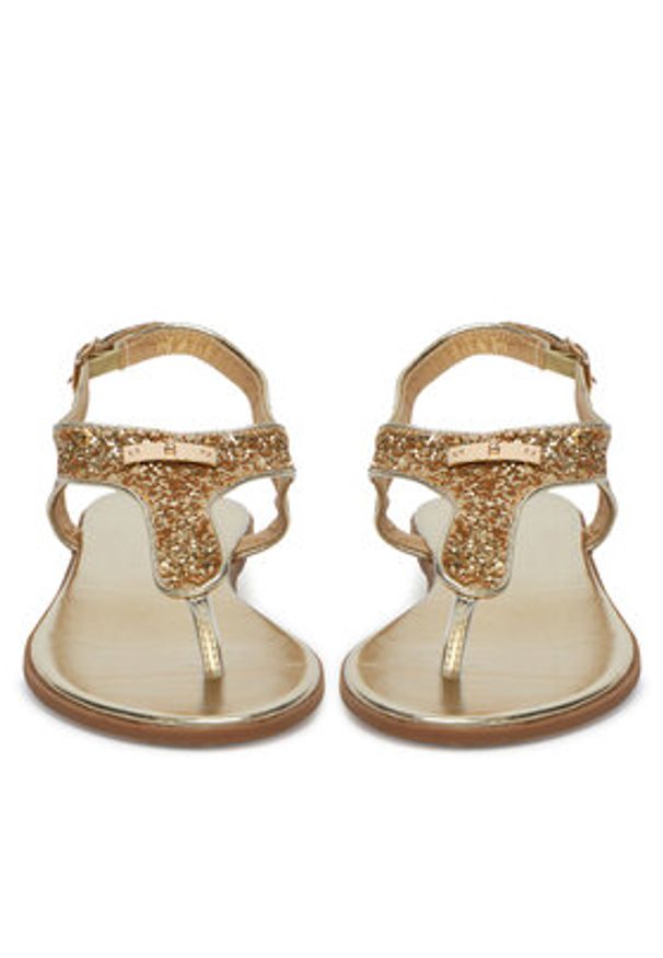 DeeZee Sandały E9088-1A Złoty. Kolor: złoty. Materiał: syntetyk, materiał