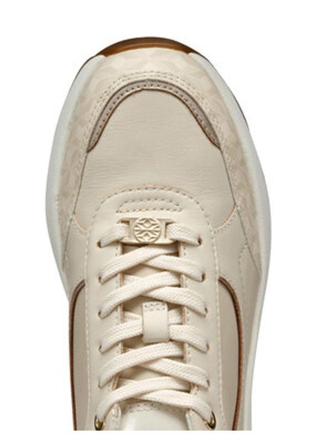 Geox Sneakersy D45WAA 08504 C1122 Écru. Materiał: materiał