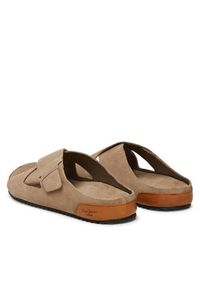 Pepe Jeans Klapki Corby Cross PMS90124 Beżowy. Kolor: beżowy. Materiał: zamsz, skóra #5