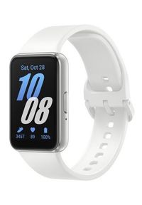 SAMSUNG - Smartwatch Samsung Galaxy Fit3 srebrny (R390). Rodzaj zegarka: smartwatch. Kolor: srebrny. Styl: klasyczny, casual, elegancki #1