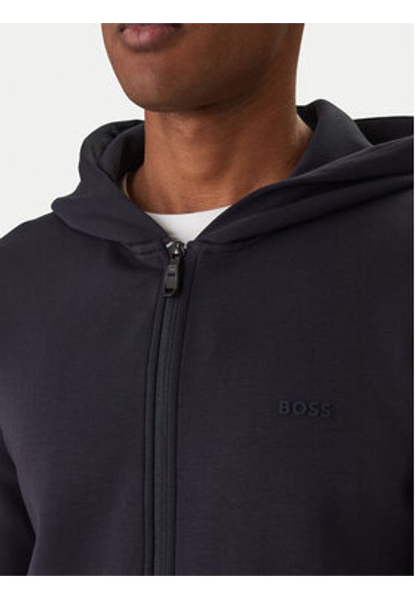 BOSS Bluza Saggy 50555495 Granatowy Regular Fit. Kolor: niebieski. Materiał: bawełna