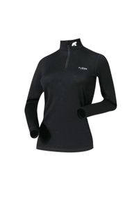 FJORK MERINO - Koszulka z długim rękawem damska 100% wełny merynosów - Bjork 210. Kolor: czarny. Materiał: wełna. Długość rękawa: długi rękaw. Długość: długie. Sezon: zima. Sport: narciarstwo