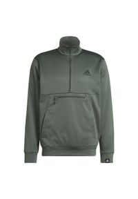 Adidas - Bluza z małym logo adidas Aeroready Game and Go. Kolor: zielony. Sport: fitness