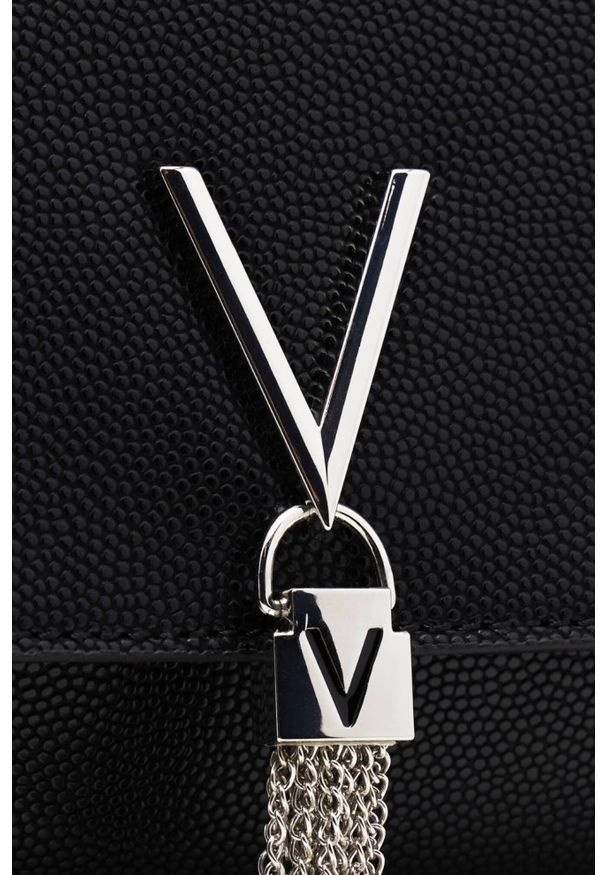 Valentino by Mario Valentino - VALENTINO Czarna kopertówka Divina Pochette. Kolor: czarny. Styl: elegancki, casual, wizytowy