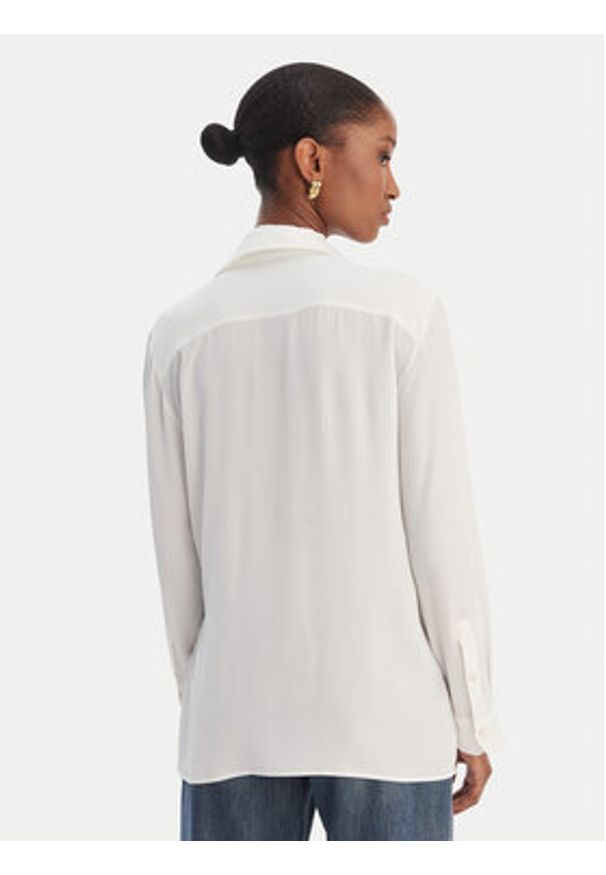 Marella Koszula Calca 2613111061 Biały Regular Fit. Kolor: biały. Materiał: acetat