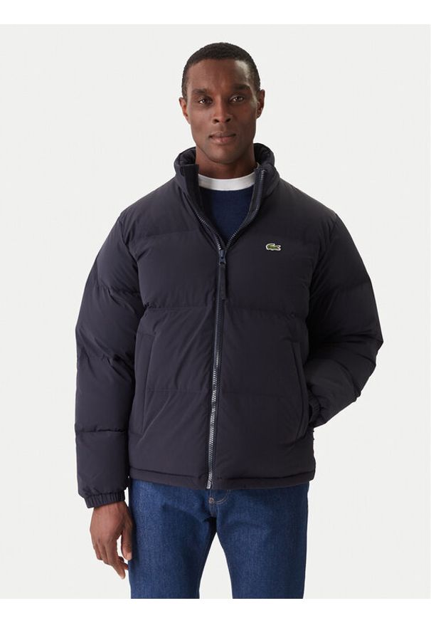 Lacoste Kurtka puchowa BH5154 Granatowy Regular Fit. Kolor: niebieski. Materiał: syntetyk
