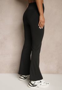 Renee - Czarne Spodnie Dzwony Legginsy High Waist Onellin. Okazja: na co dzień, na uczelnię. Stan: podwyższony. Kolor: czarny. Styl: retro, elegancki, casual #3