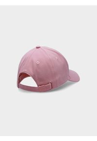 4f - Czapka z daszkiem snapback damska. Kolor: różowy. Materiał: bawełna. Wzór: haft #2