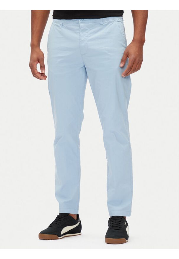 Pepe Jeans Chinosy PM211873 Błękitny Slim Fit. Kolor: niebieski. Materiał: bawełna