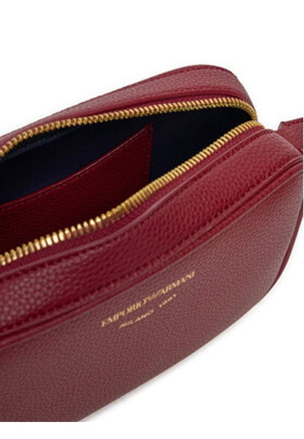 Emporio Armani Torebka EW000537 AF12036 M5008 Bordowy. Kolor: czerwony. Materiał: skórzane