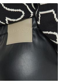 Max Mara Leisure Spodnie z imitacji skóry Struzzo 2426786098 Czarny Straight Fit. Kolor: czarny. Materiał: skóra #3